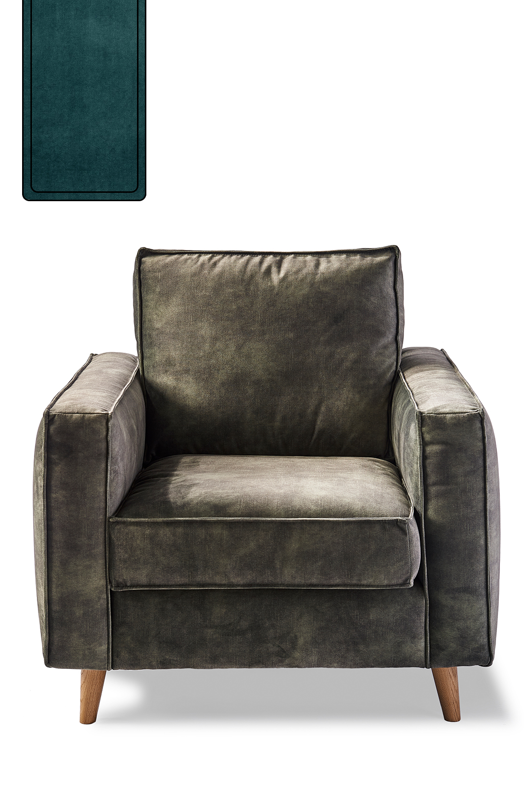 Kendall Armchair Velvet Petrol