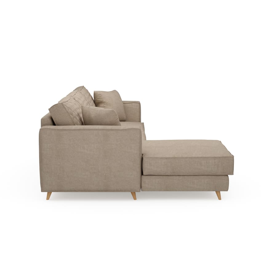 Kendall Sofa with Chaiselongue Left Cotton Natural