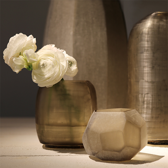 Tealight Cubistic D12/H9 smokegrey