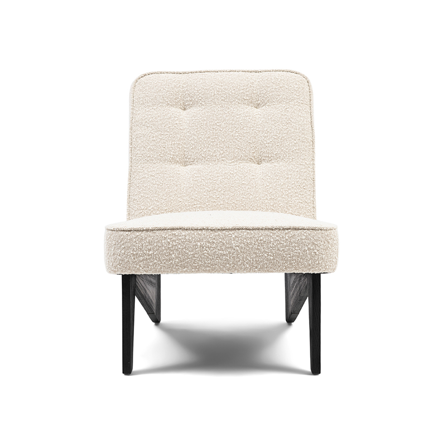 St. Moritz Lounge Chair Bouclé White Sand