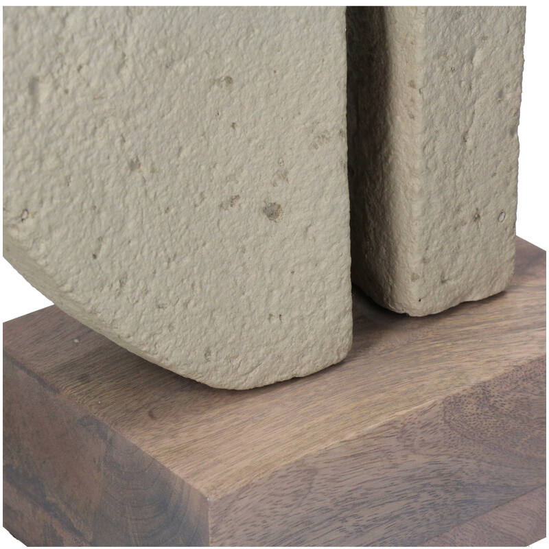 Ornament Papermache beige