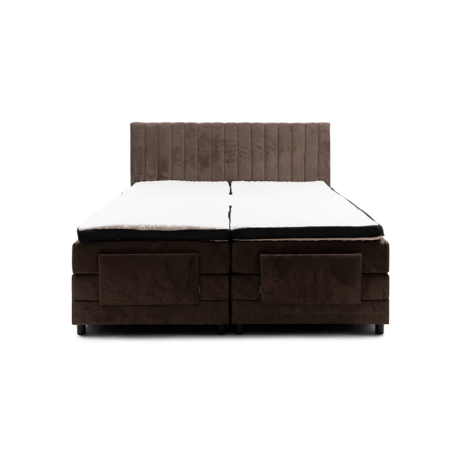 Corso Roma Boxspring Electric 180x200, scottish suede, brown sugar ...