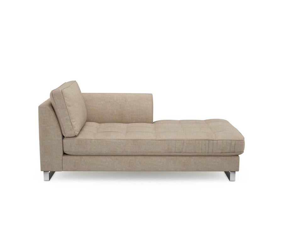 West Houston Chaiselongue Right, washed cotton, natural