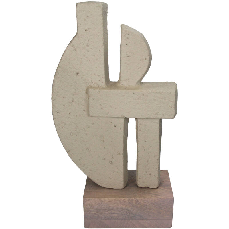 Ornament Papermache beige