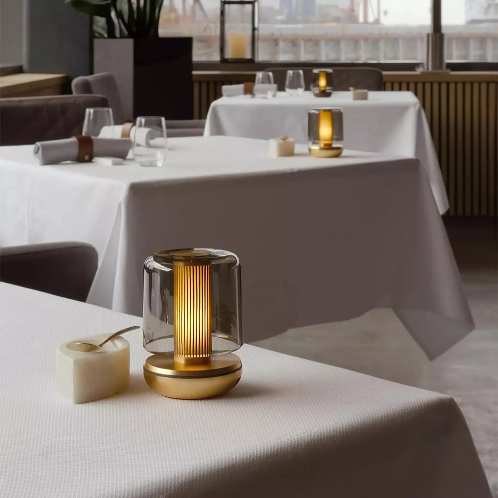 Firefly Table Light Gold Smoke