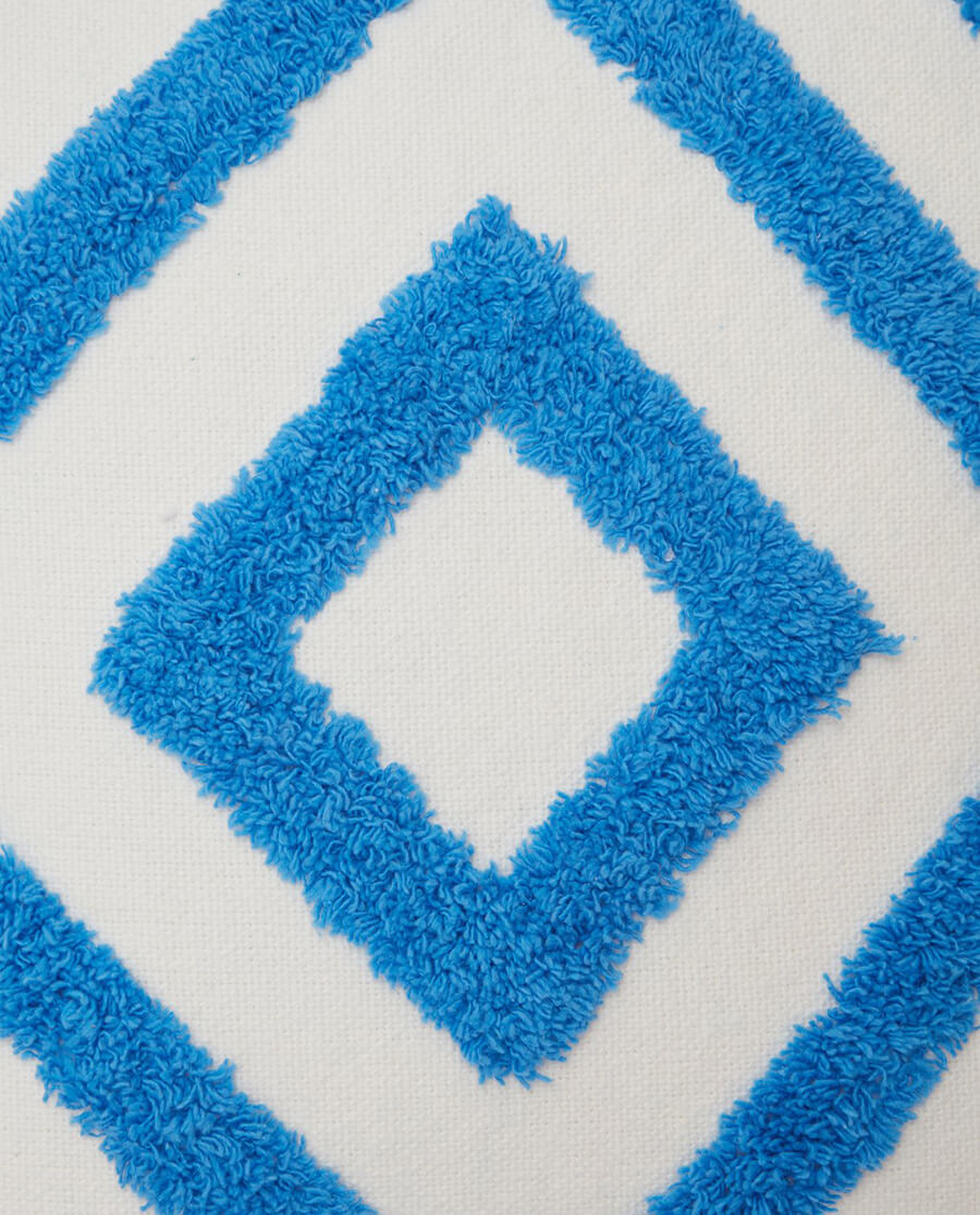 Kissenbezug Rug Graphic 50x50 white/blue