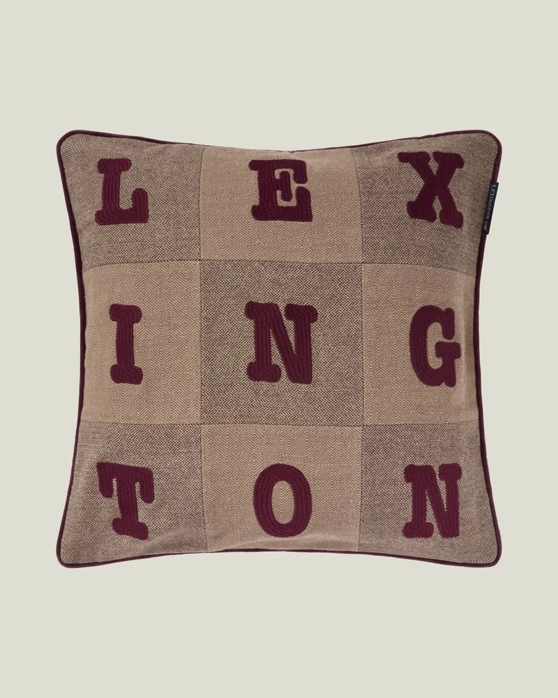 KB LetterPat Tweed 50x50 beige/brown/fig