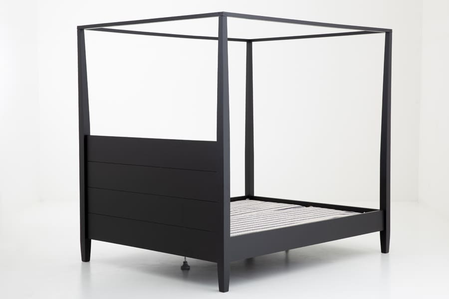 Four Poster Bed Cape Cod II 160X200 Black