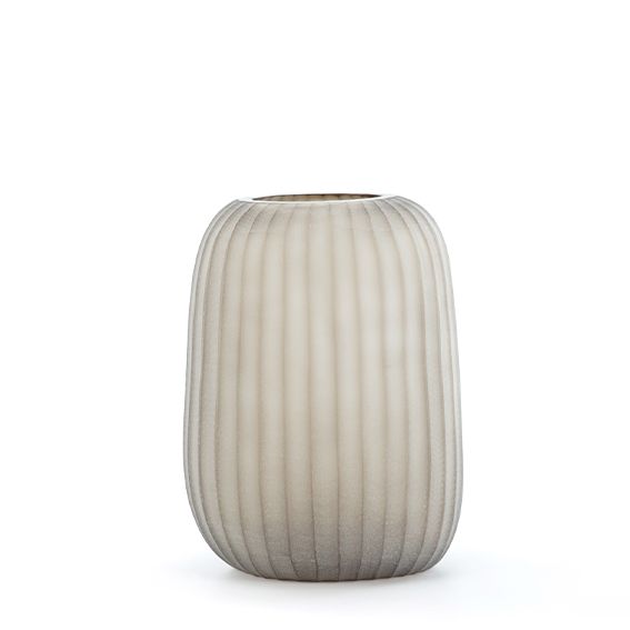 Vase Erongo L D22/H29 clear/smokegrey