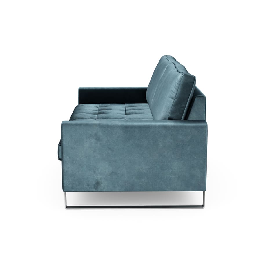 West Houston Sofa 2,5 Seater Velvet Petrol