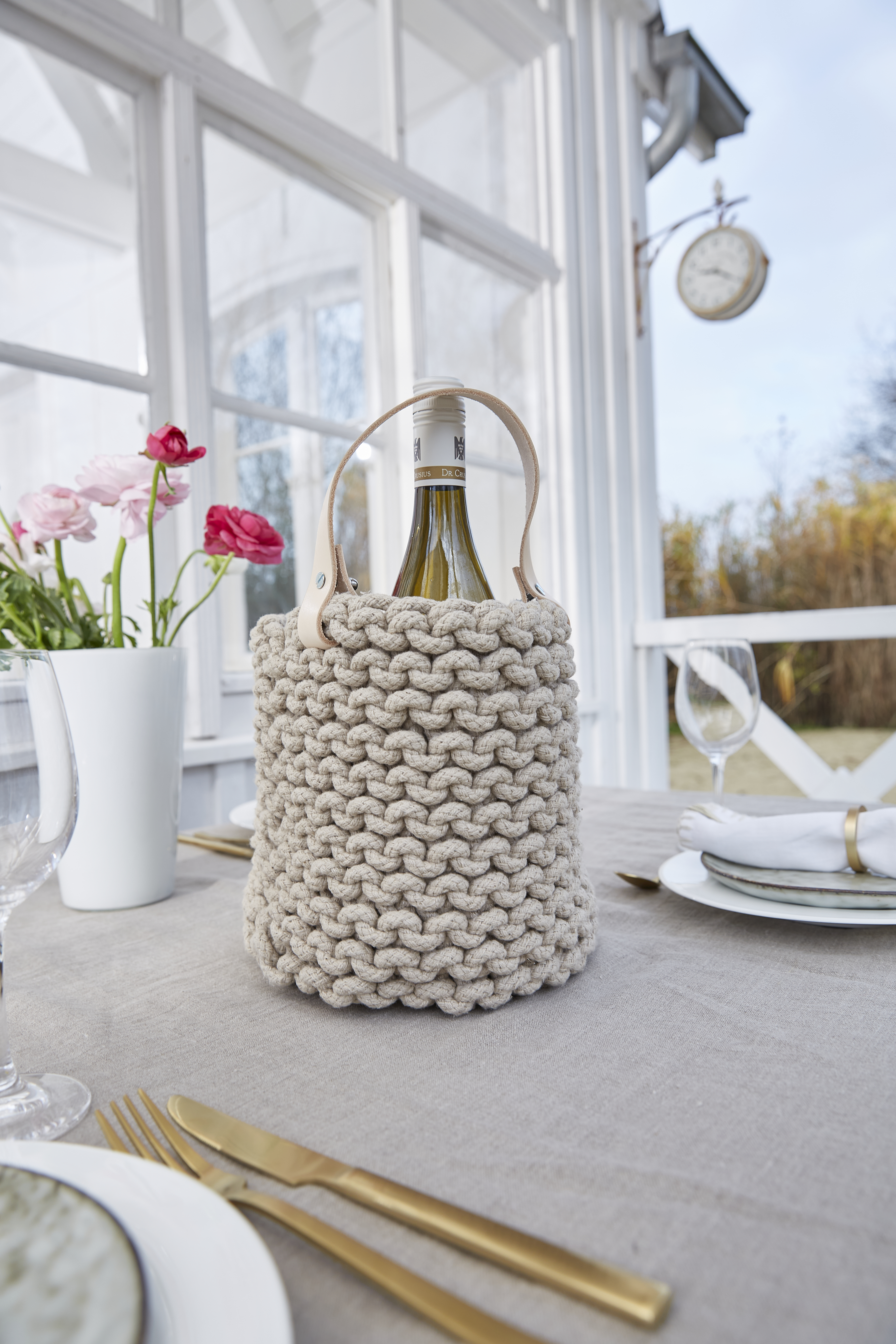 Bottlebag D17/H23 beige
