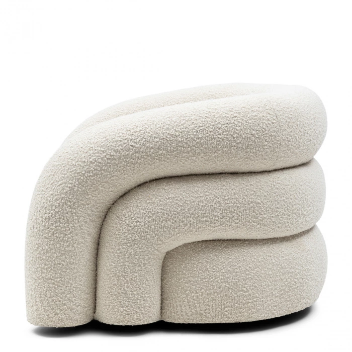 Vittorio Swivel Armchair white