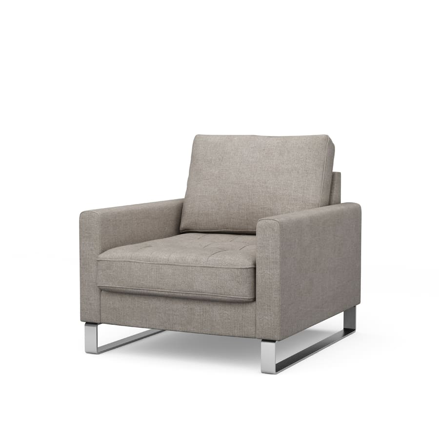 West Houston Sessel, Baumwolle Stone