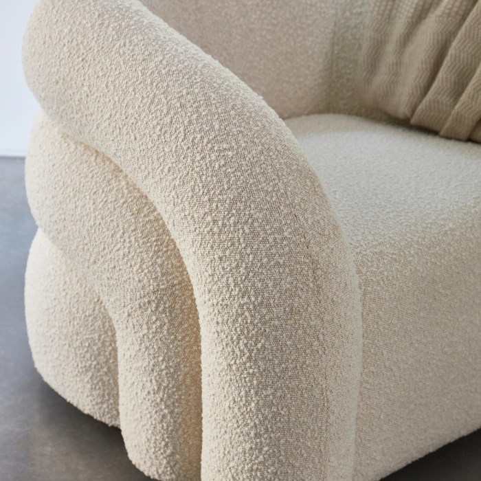 Vittorio Swivel Armchair white