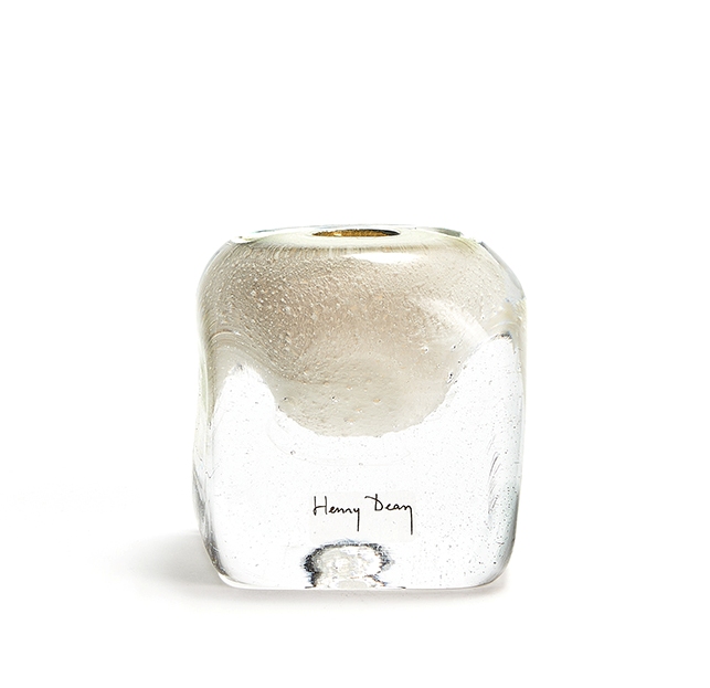Vase Cube ecru D8/H10