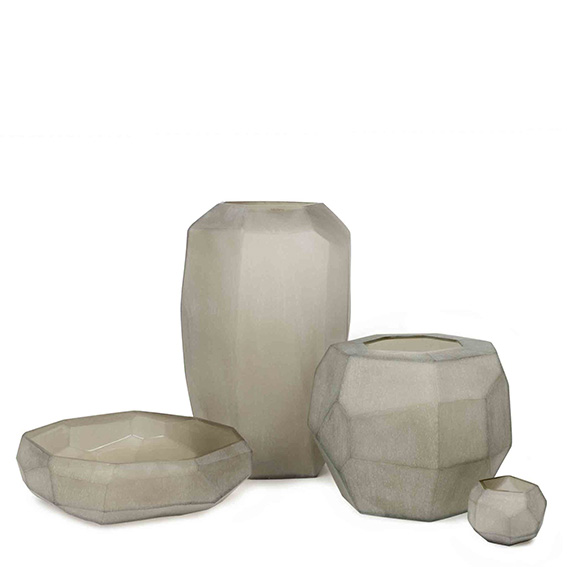 Tealight Cubistic D12/H9 smokegrey