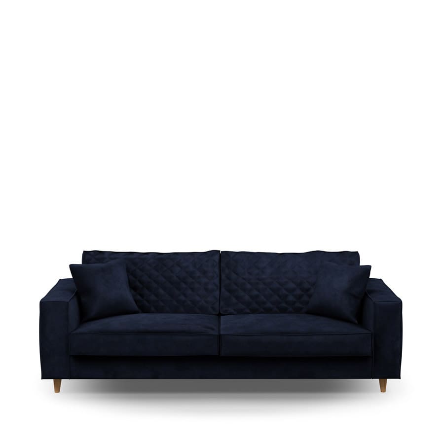 Kendall Sofa 3,5 Seater, velvet, Estate Blue