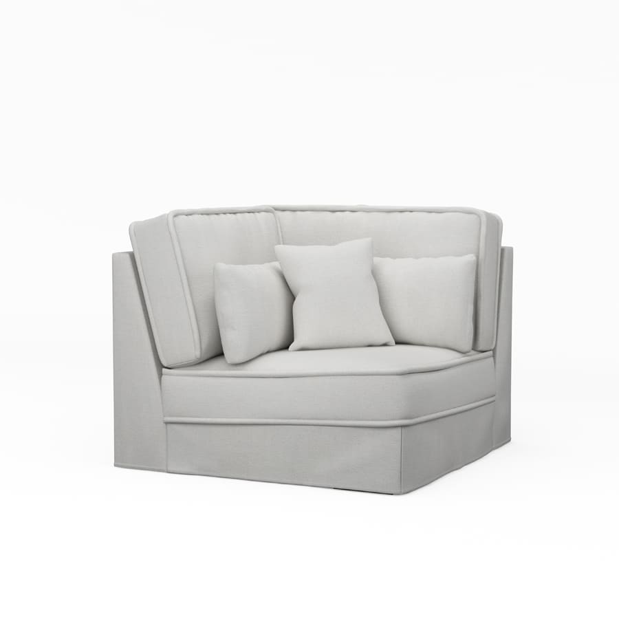 Metropolis Eckstück, Baumwolle Ash Grey