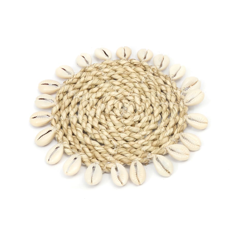Seagrass Shell Coaster natural