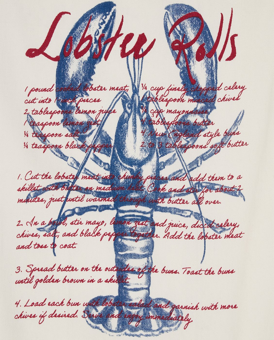 Küchentuch Lobster Rolls 50x70