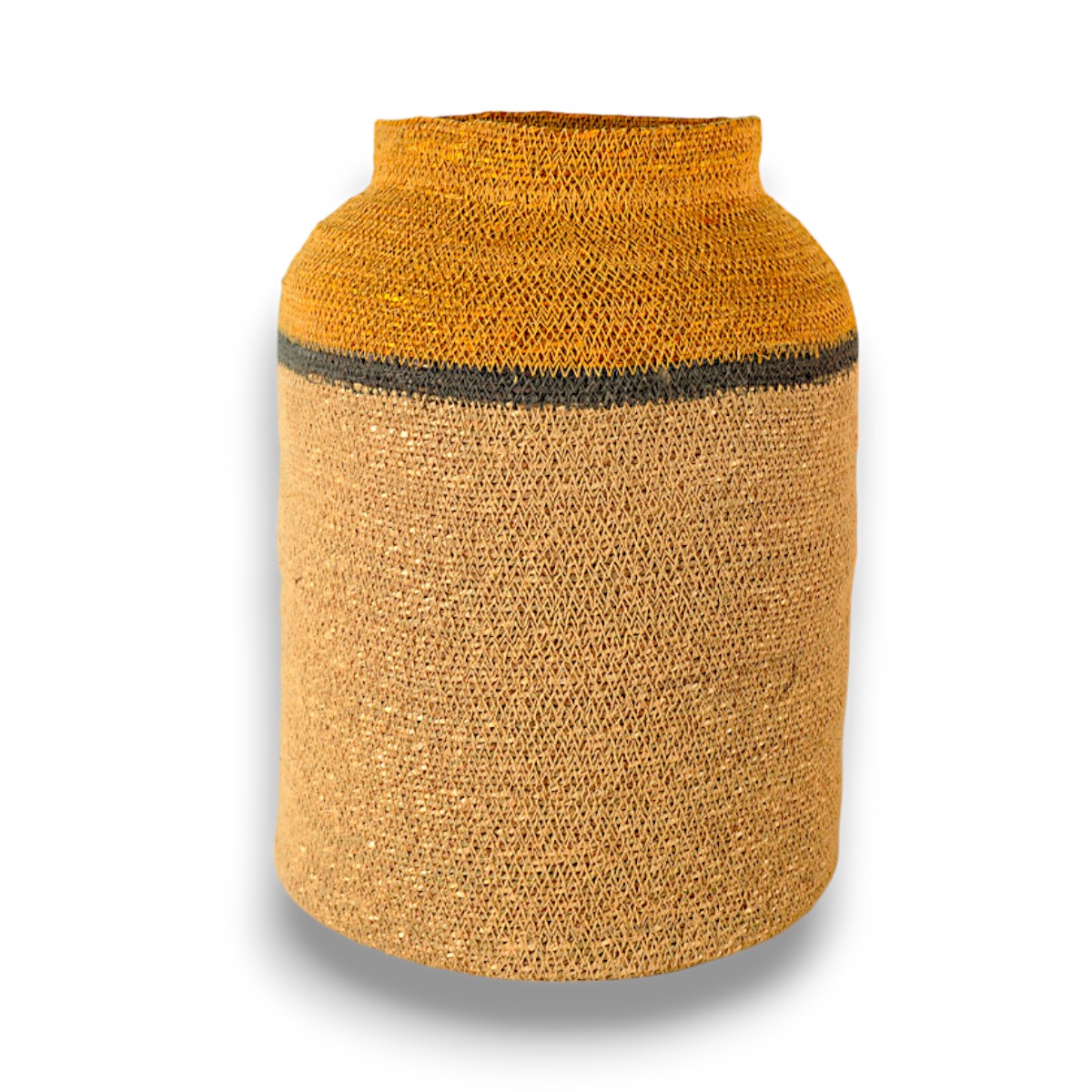 Vase naturel/curry D30/H40