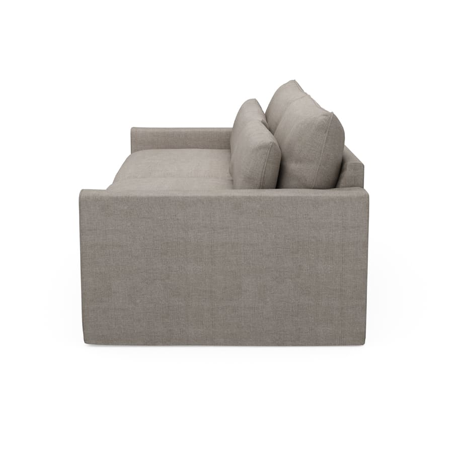 Continental Sofa 3,5 Seater, washed cotton, stone
