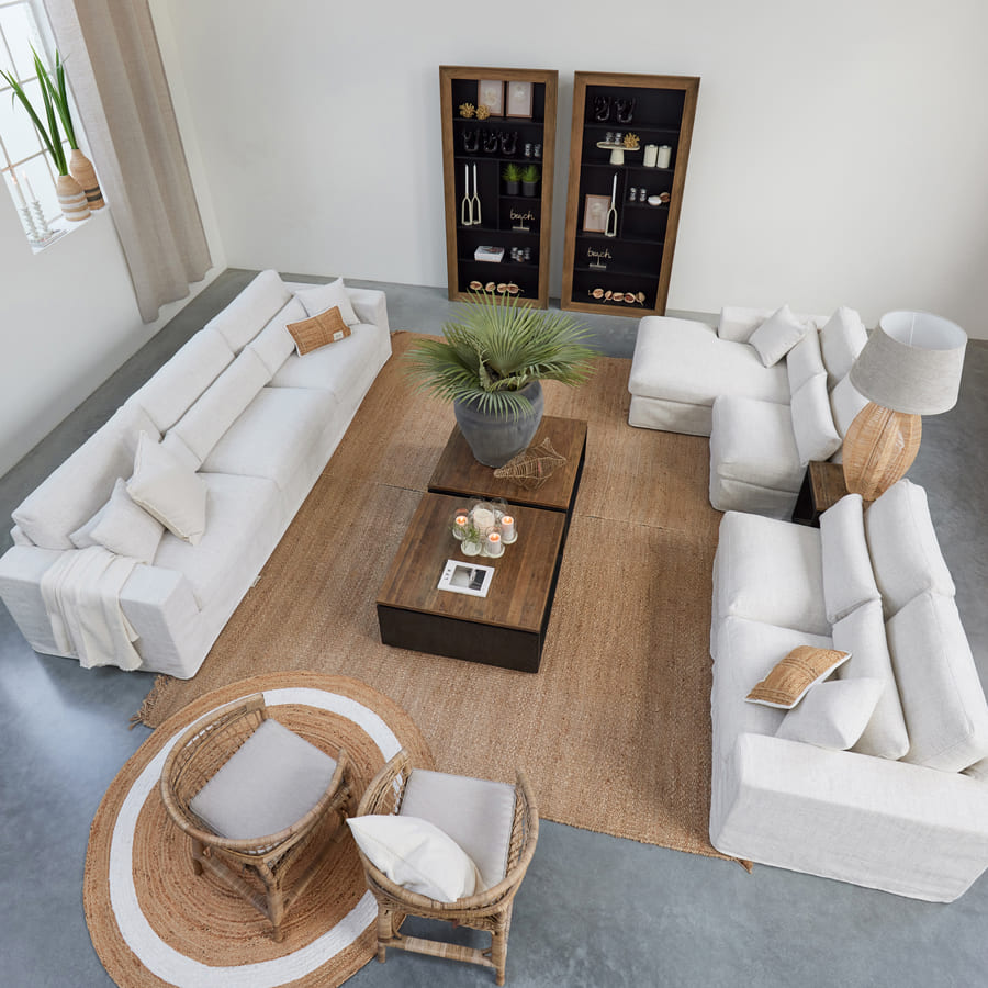 Miles Center Antique White