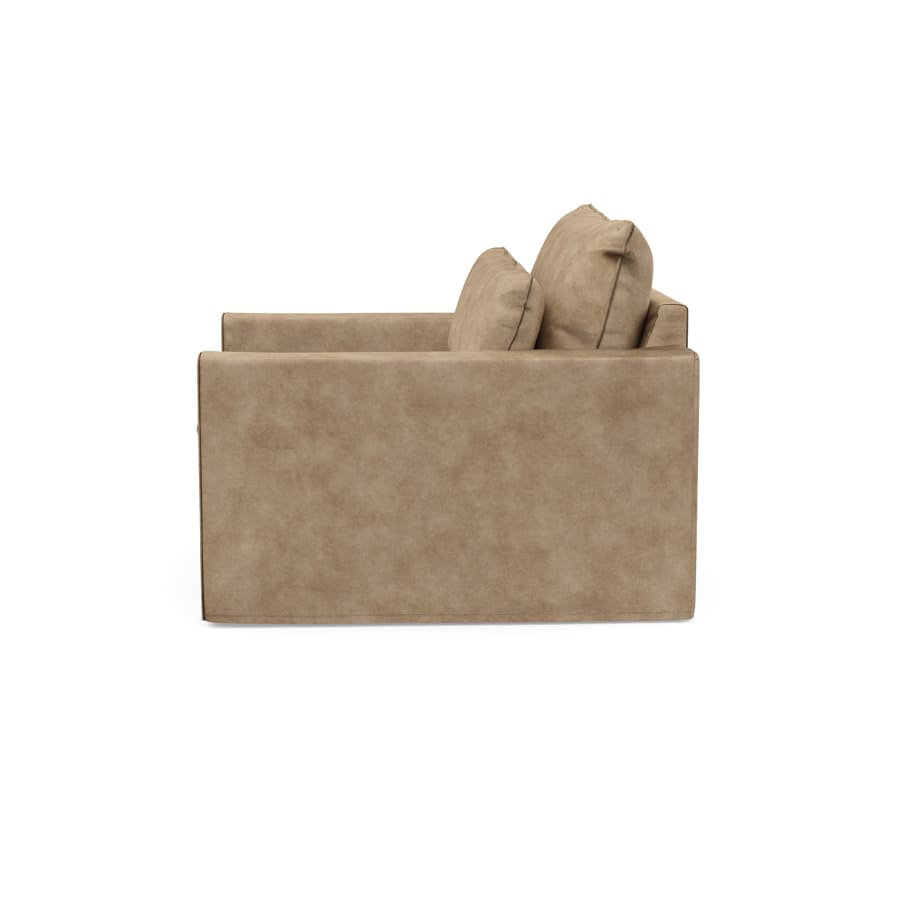 Continental Love Seat, velvet, golden beige