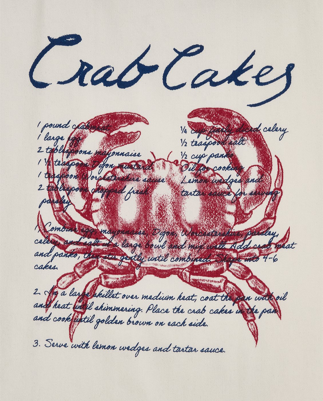 Küchentuch Crab Cakes 50x70