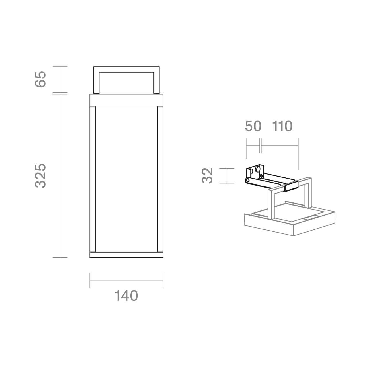 Akku-Solarleuchte Numove graphit