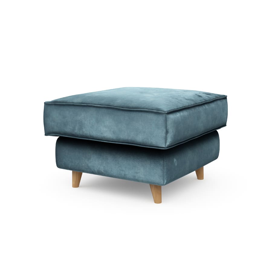 Kendall Hocker 70x70 Velvet Pe