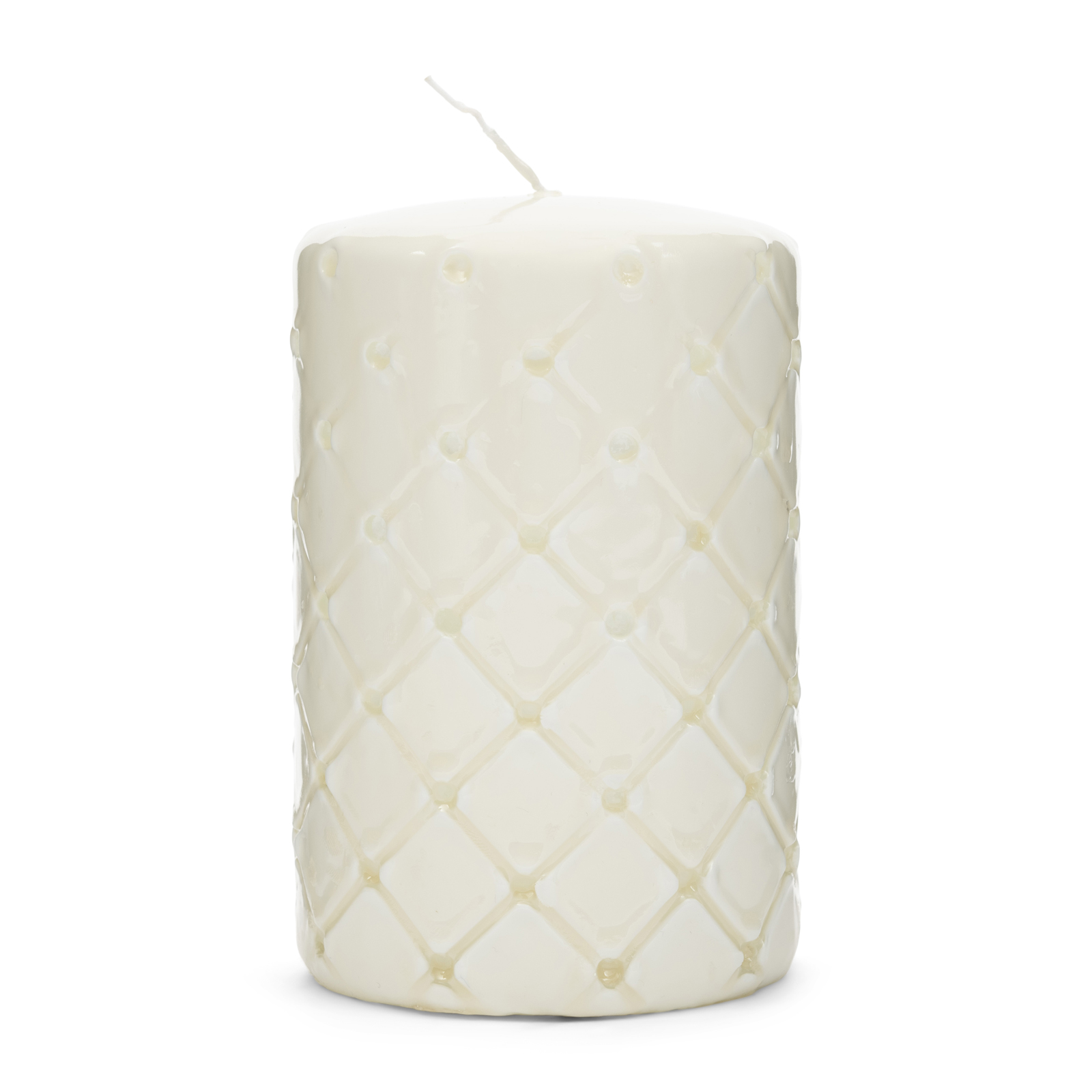 Pillar Candle Padded white 9,5