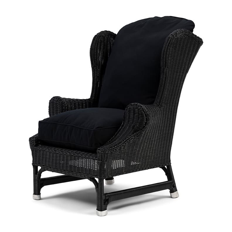 Nicolas Outdoor Wing Chair black