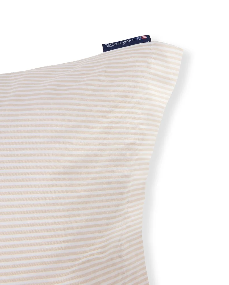 KB Striped 40x80 beige/white