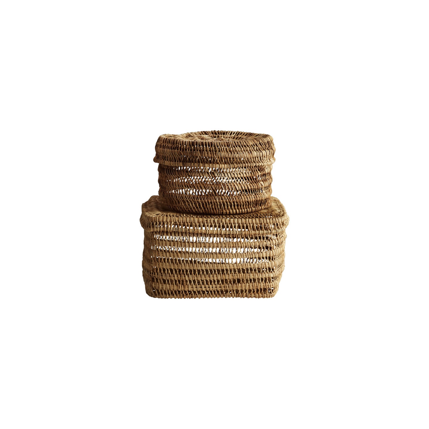Korb quadratisch 12x12,7 natur