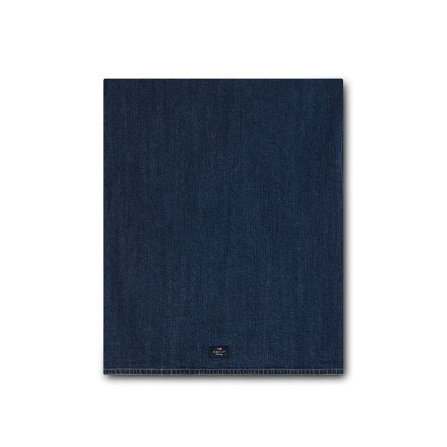Icons Cotton Tablecloth Denim Blue 150x250