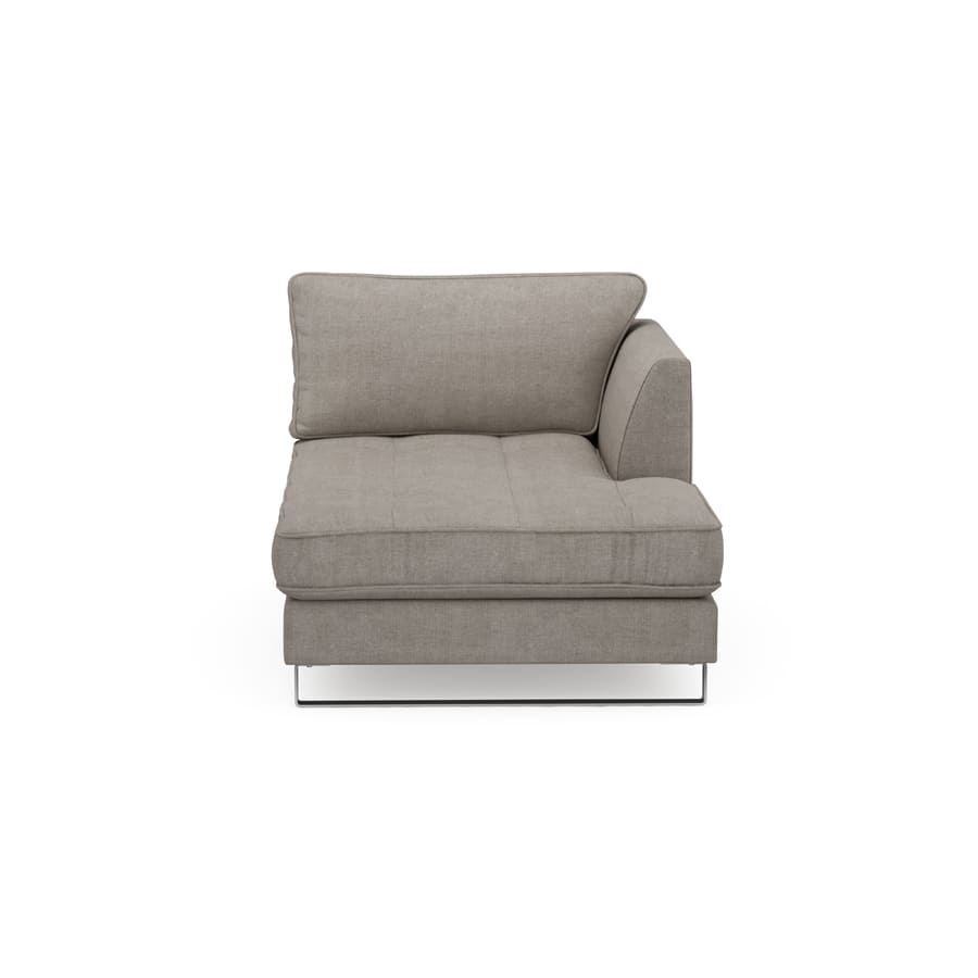 West Houston Chaiselongue Right, washed cotton, stone