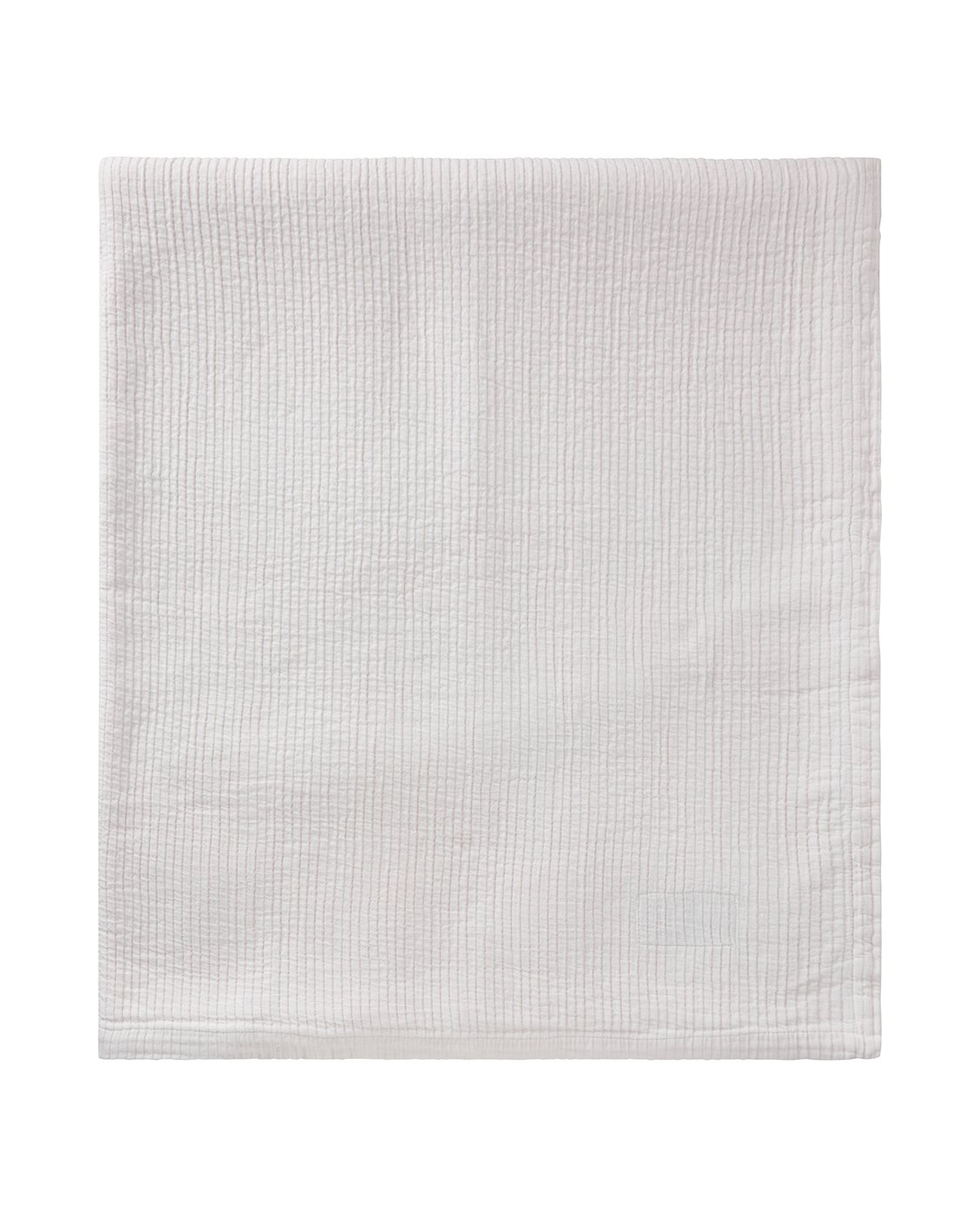 Striped Bedspread 160x240 White/Coral