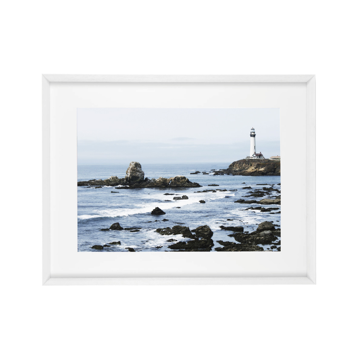 Bild Lighthouse California 55x42 white