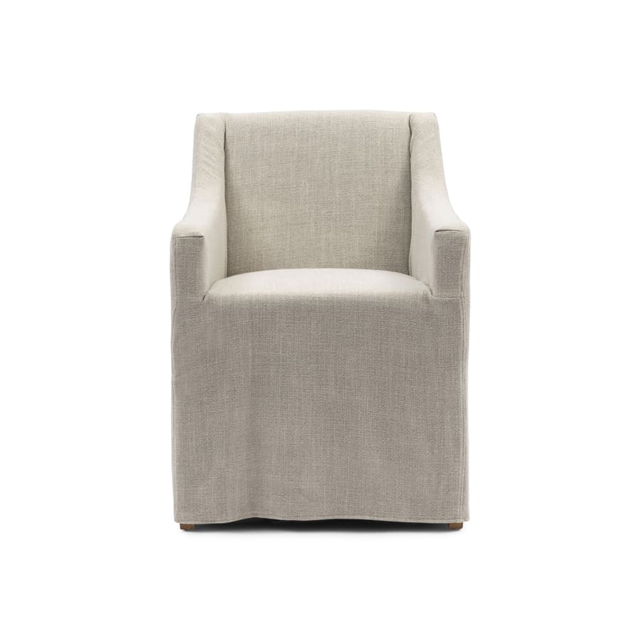 Firenze Dining Armchair with Loose Cover Fabulous Flax