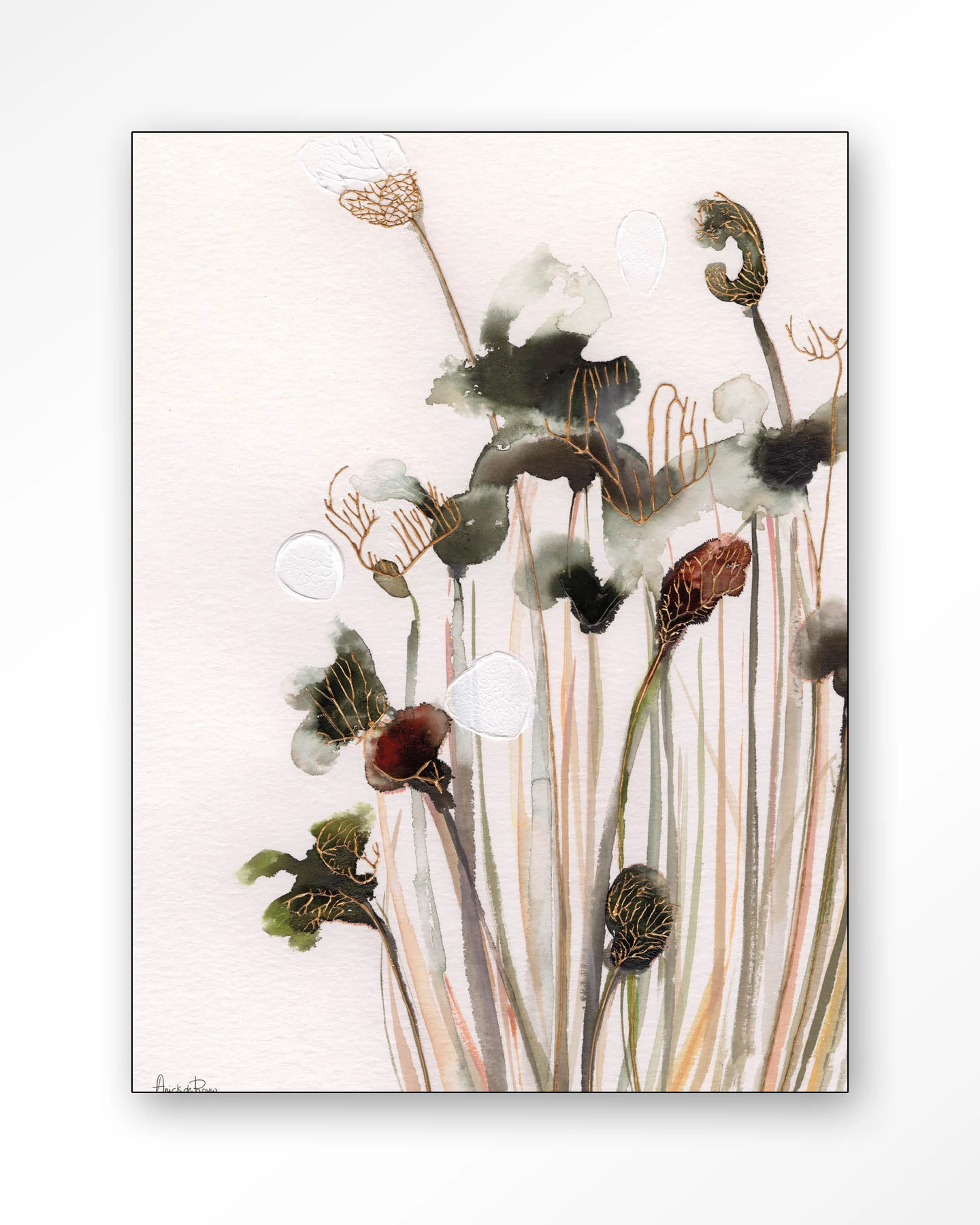 Pastel Flowers 80x110 Leinwand