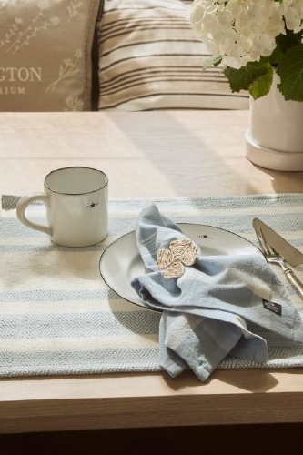 Herringbone Placemat 40x50 blue/white