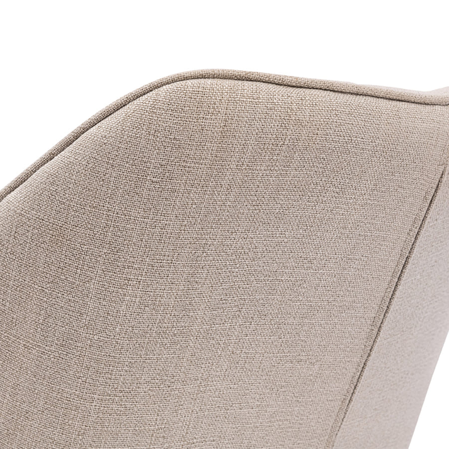 Carnaby Dining Armchair, mouline linen, fabulous flax