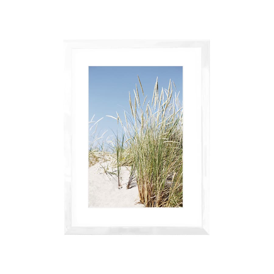 Bild Beach Grass 53x40 Holzrahmen Weiß