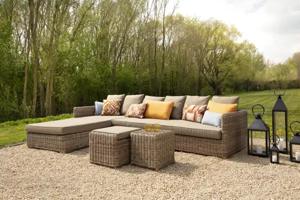 Gartensofa Hills m. Hocker Gartensofa Hills m. Hocker