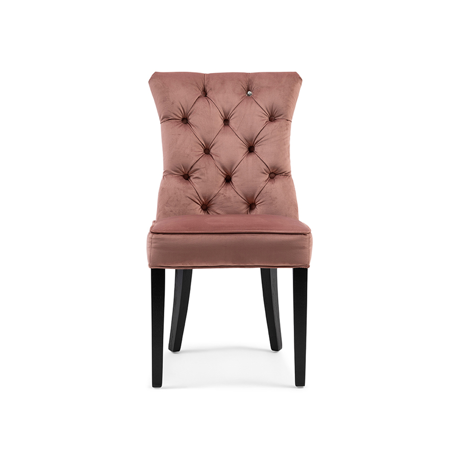 Balmoral Dining Chair Velvet III Rose Stain