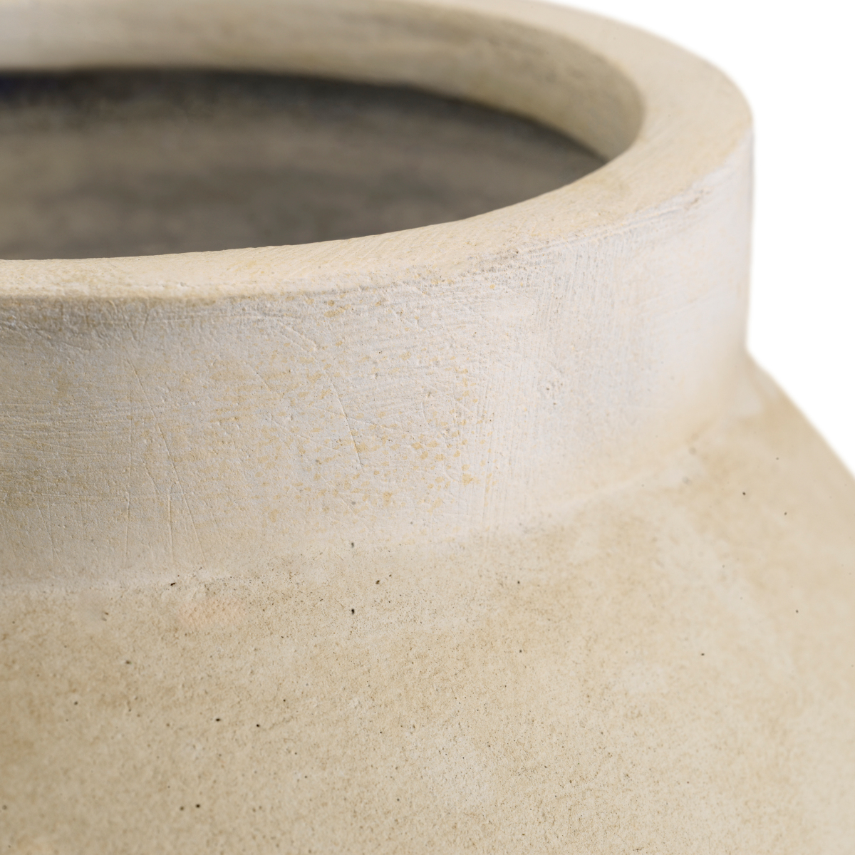 Vase Moon Jar L sandstone