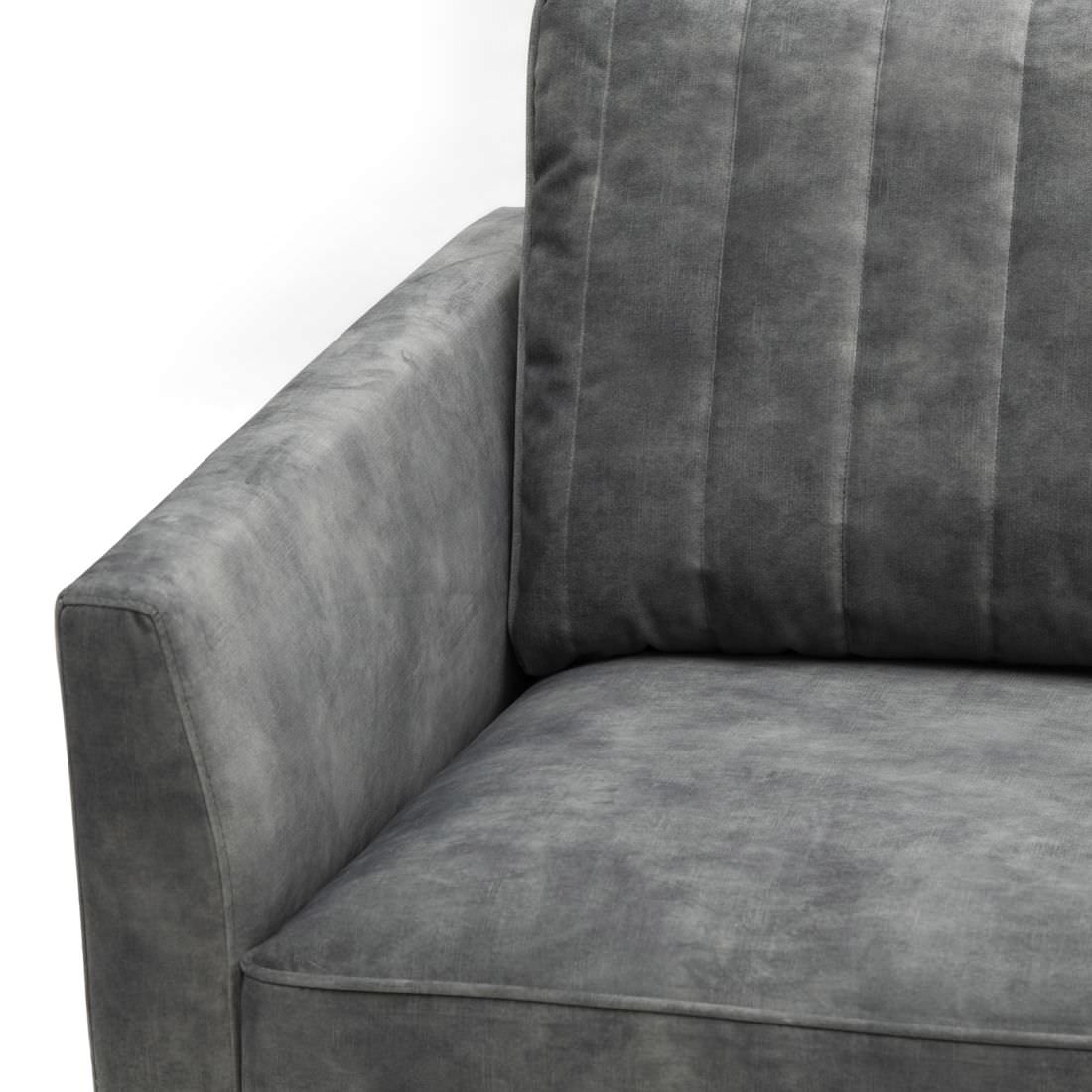 The Camille Armchair, velvet, frosty green