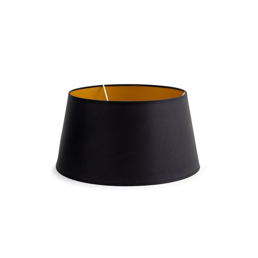 Lampenschirm Lindro 35x28 black/gold