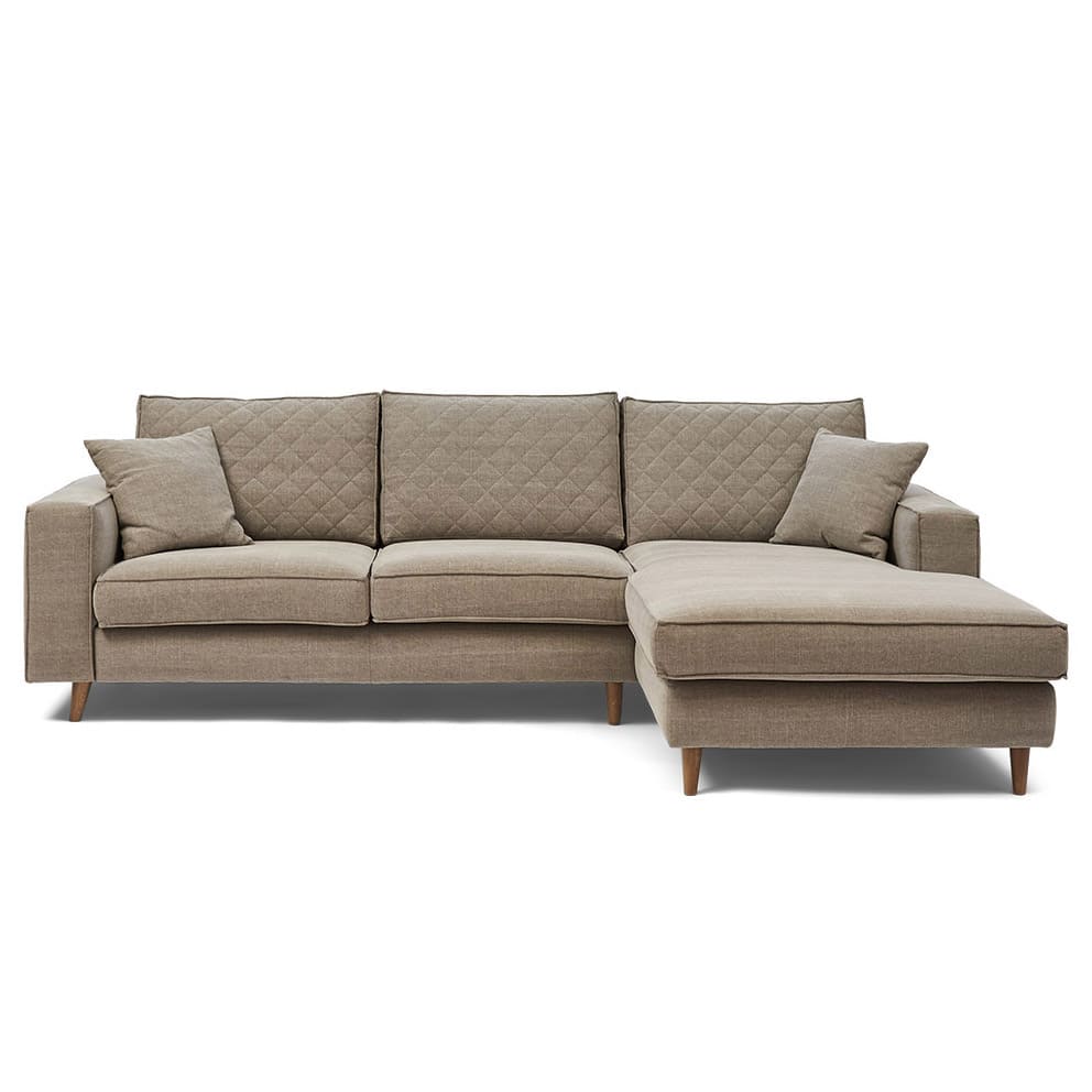 Kendall Sofa with Chaiselongue Right Cotton Stone